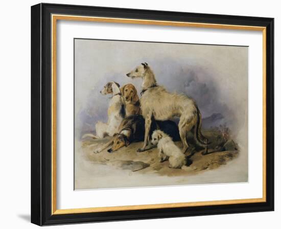 Highland Dogs-Edwin Henry Landseer-Framed Giclee Print