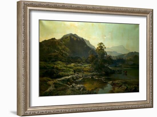 Highland Landscape, 1853 (Oil on Canvas)-Sidney Richard Percy-Framed Giclee Print