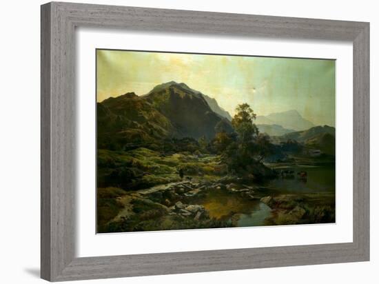 Highland Landscape, 1853 (Oil on Canvas)-Sidney Richard Percy-Framed Giclee Print