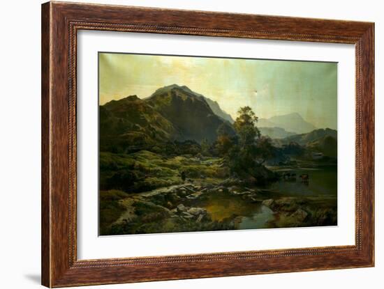 Highland Landscape, 1853 (Oil on Canvas)-Sidney Richard Percy-Framed Giclee Print