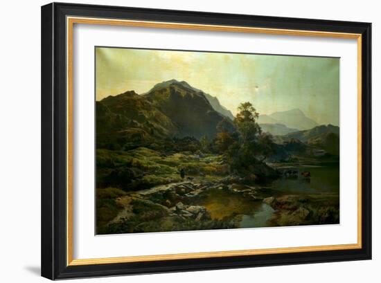 Highland Landscape, 1853 (Oil on Canvas)-Sidney Richard Percy-Framed Giclee Print