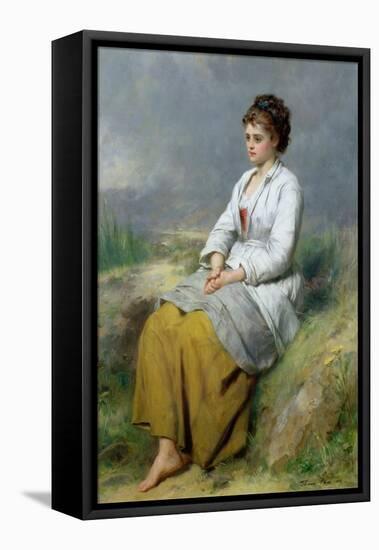 Highland Lassie, 1871-Thomas Faed-Framed Premier Image Canvas