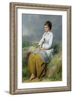 Highland Lassie, 1871-Thomas Faed-Framed Giclee Print