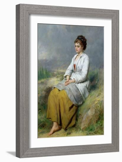 Highland Lassie, 1871-Thomas Faed-Framed Giclee Print