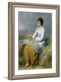 Highland Lassie, 1871-Thomas Faed-Framed Giclee Print