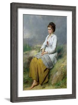 Highland Lassie, 1871-Thomas Faed-Framed Giclee Print