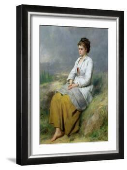 Highland Lassie, 1871-Thomas Faed-Framed Giclee Print