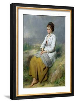 Highland Lassie, 1871-Thomas Faed-Framed Giclee Print