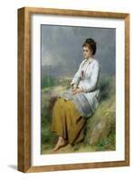 Highland Lassie, 1871-Thomas Faed-Framed Giclee Print
