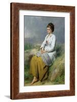 Highland Lassie, 1871-Thomas Faed-Framed Giclee Print