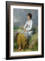 Highland Lassie, 1871-Thomas Faed-Framed Giclee Print