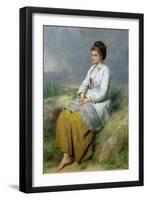 Highland Lassie, 1871-Thomas Faed-Framed Giclee Print