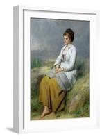 Highland Lassie, 1871-Thomas Faed-Framed Giclee Print