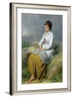 Highland Lassie, 1871-Thomas Faed-Framed Giclee Print