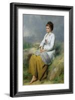 Highland Lassie, 1871-Thomas Faed-Framed Giclee Print