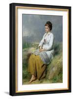 Highland Lassie, 1871-Thomas Faed-Framed Giclee Print