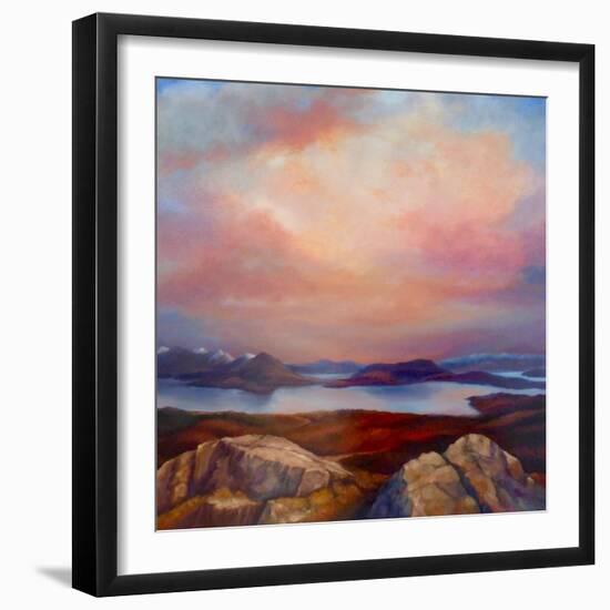 Highland Loch, 2019, (oil on canvas)-Lee Campbell-Framed Giclee Print