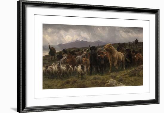 Highland Raid, 1860-Rosa Bonheur-Framed Premium Giclee Print