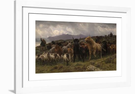 Highland Raid, 1860-Rosa Bonheur-Framed Premium Giclee Print