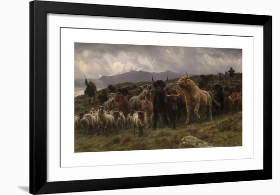 Highland Raid, 1860-Rosa Bonheur-Framed Premium Giclee Print