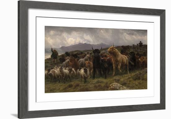 Highland Raid, 1860-Rosa Bonheur-Framed Premium Giclee Print