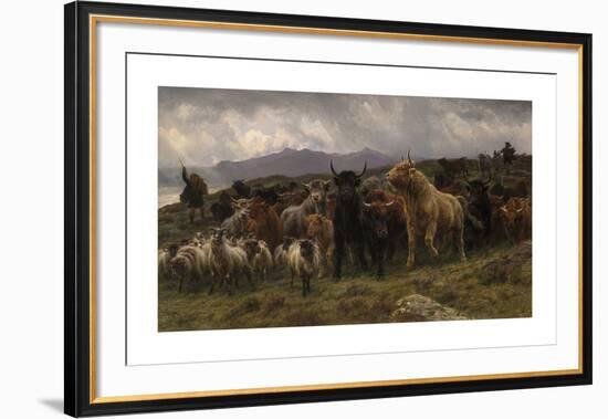 Highland Raid, 1860-Rosa Bonheur-Framed Premium Giclee Print