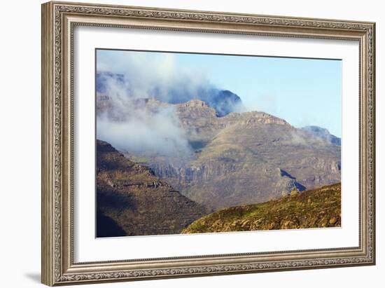 Highland scenery near Mahlasela Pass, Lesotho, Africa-Christian Kober-Framed Photographic Print