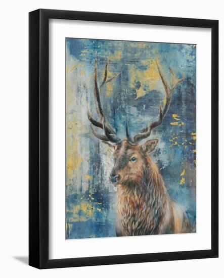 Highland Stag-Dina Peregojina-Framed Art Print