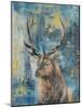 Highland Stag-Dina Peregojina-Mounted Art Print