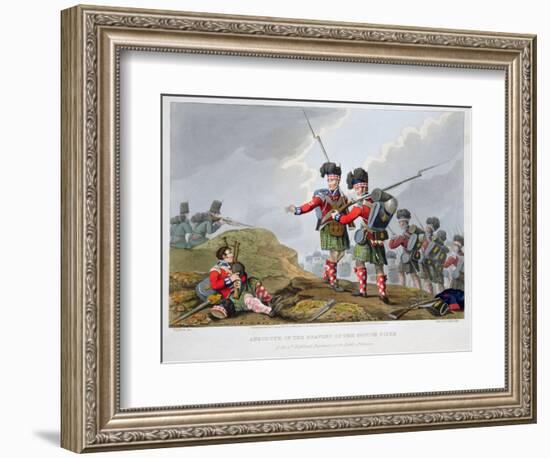 Highland troops at the Battle of Vimeiro, Peninsular War, 1808 (1816)-Matthew Dubourg-Framed Giclee Print