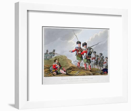 Highland troops at the Battle of Vimeiro, Peninsular War, 1808 (1816)-Matthew Dubourg-Framed Giclee Print