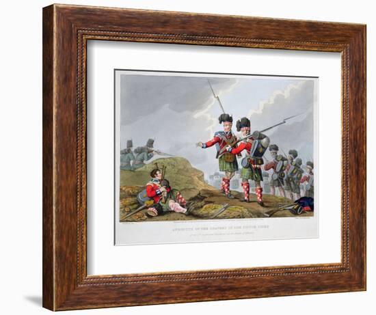 Highland troops at the Battle of Vimeiro, Peninsular War, 1808 (1816)-Matthew Dubourg-Framed Giclee Print