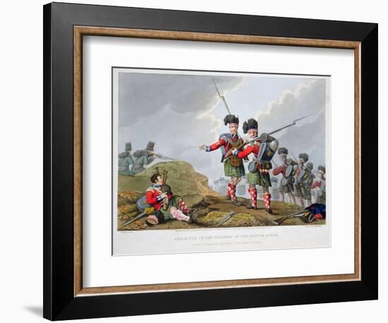 Highland troops at the Battle of Vimeiro, Peninsular War, 1808 (1816)-Matthew Dubourg-Framed Giclee Print