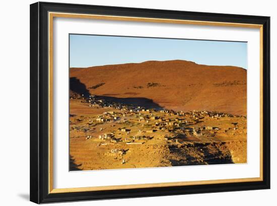 Highland village, Lesotho, Africa-Christian Kober-Framed Photographic Print