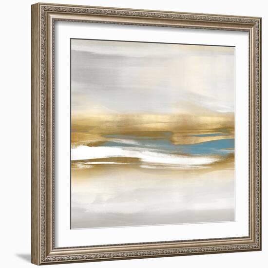Highlight Gold and Teal II-Jake Messina-Framed Art Print