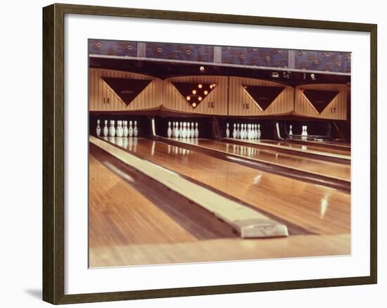 Highly Polished Bowling Lanes-null-Framed Photographic Print