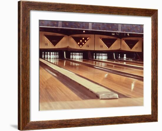 Highly Polished Bowling Lanes-null-Framed Photographic Print