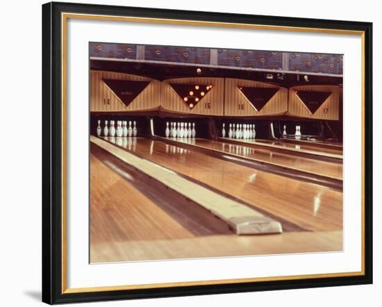 Highly Polished Bowling Lanes-null-Framed Photographic Print