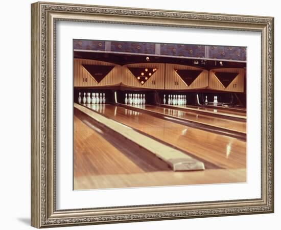 Highly Polished Bowling Lanes-null-Framed Photographic Print