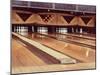 Highly Polished Bowling Lanes-null-Mounted Photographic Print