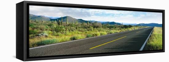 Highway 1 Baja (Trans-Peninsula Highway), Mulege, Baja California Sur, Mexico-null-Framed Stretched Canvas