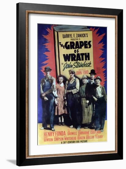 Highway 66, 1940 "The Grapes of Wrath" Directed by John Ford-null-Framed Giclee Print