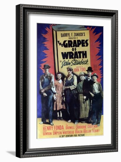 Highway 66, 1940 "The Grapes of Wrath" Directed by John Ford-null-Framed Giclee Print