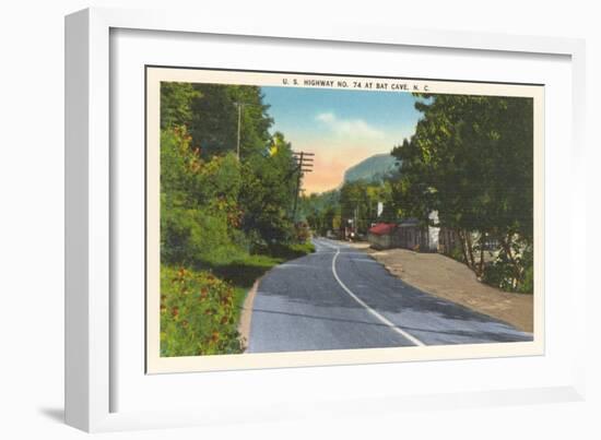 Highway 74, at Bat Cave-null-Framed Art Print