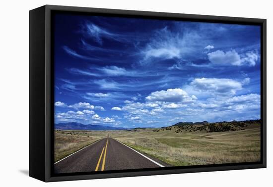 Highway 78, New Mexico, High Alpine Grasslands and Clouds-Richard Wright-Framed Premier Image Canvas