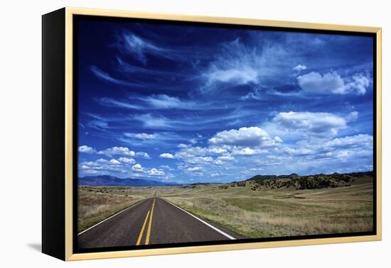 Highway 78, New Mexico, High Alpine Grasslands and Clouds-Richard Wright-Framed Premier Image Canvas