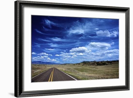 Highway 78, New Mexico, High Alpine Grasslands and Clouds-Richard Wright-Framed Photographic Print