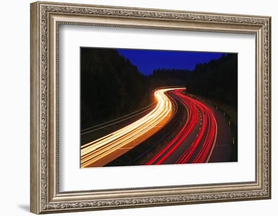 Highway A1 near Hermeskeil, Rhineland-Palatinate, Germany, Europe-Hans-Peter Merten-Framed Photographic Print