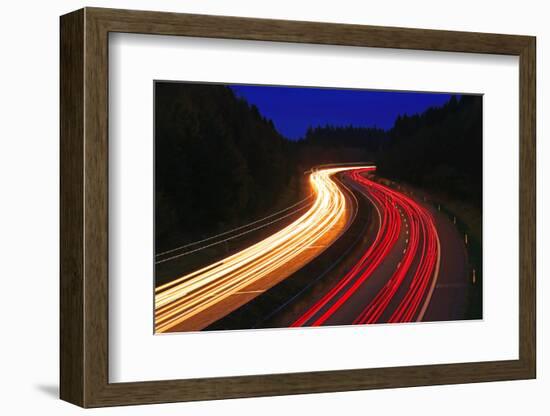 Highway A1 near Hermeskeil, Rhineland-Palatinate, Germany, Europe-Hans-Peter Merten-Framed Photographic Print