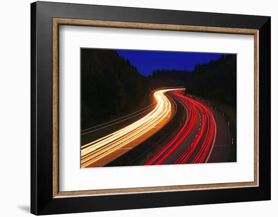 Highway A1 near Hermeskeil, Rhineland-Palatinate, Germany, Europe-Hans-Peter Merten-Framed Photographic Print